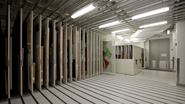 Art Rack Storage System Shelving Wall Panels Works on Paper Memphis Jackson
